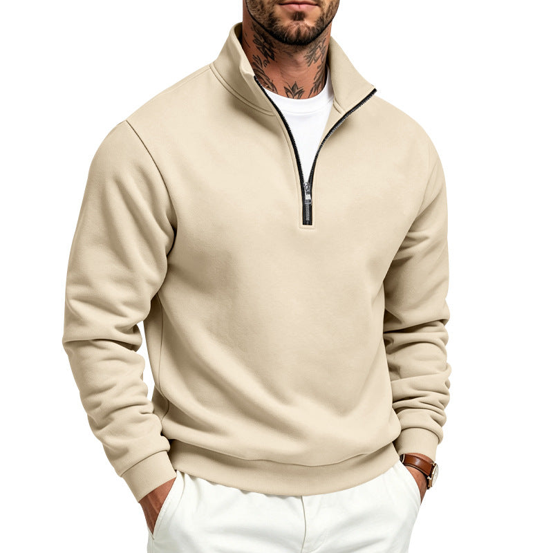 Herren Halbzip-Sweatshirt mit Troyerkragen und weicher Fleece-Innenseite – Norvane