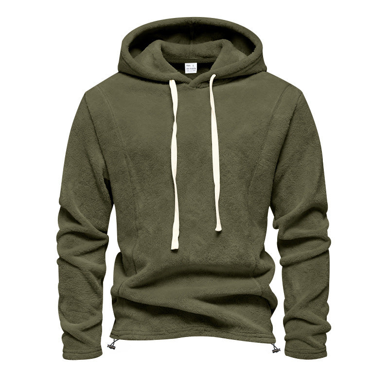 Herren Fleece-Hoodie mit Kapuze und verstellbarem Saum Echoarchiv