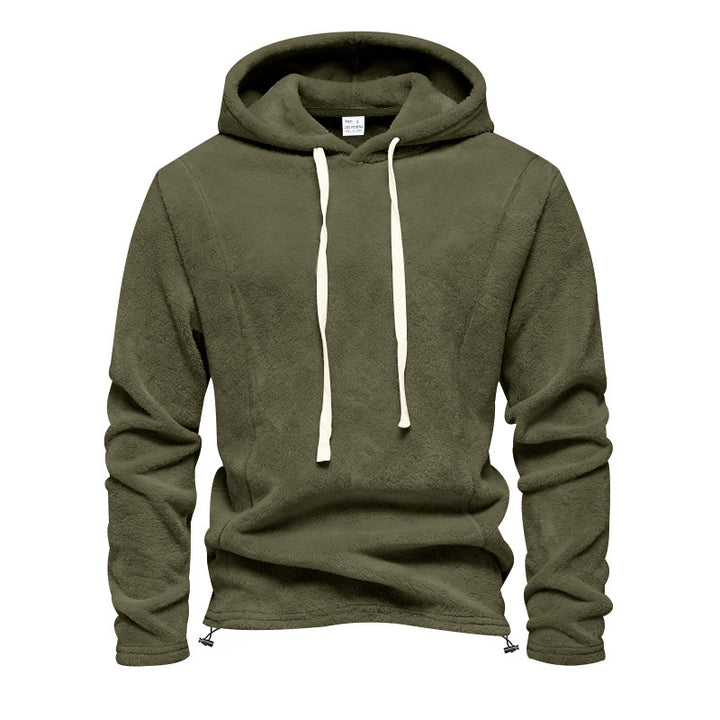 Herren Fleece-Hoodie mit Kapuze und verstellbarem Saum Echoarchiv