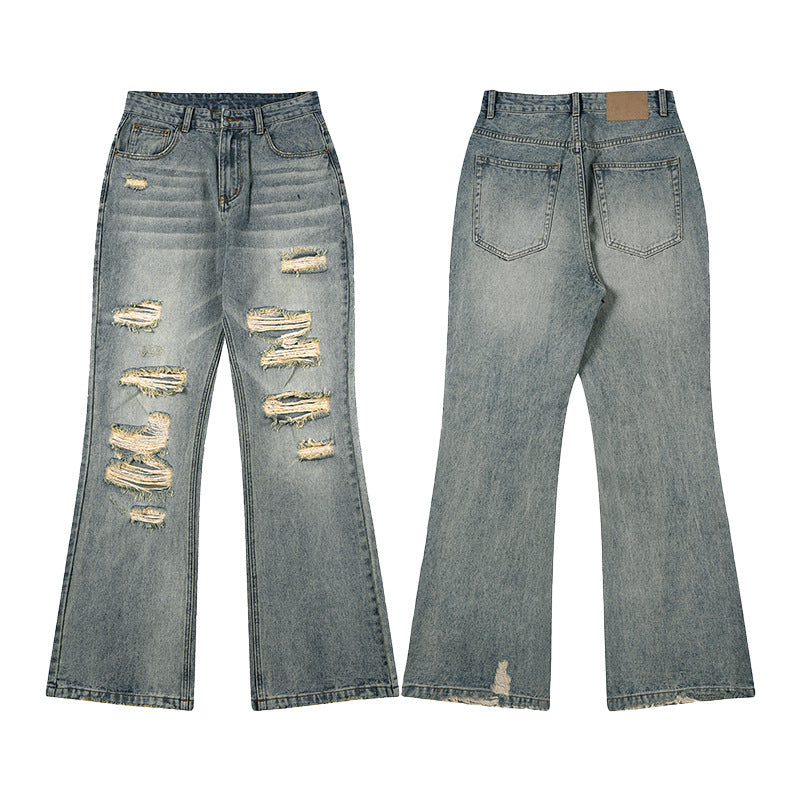 Herren Extraweitgeschnittene Destroyed-Denim-Jeans im Relaxed-Baggy-Cut Echo Archiv