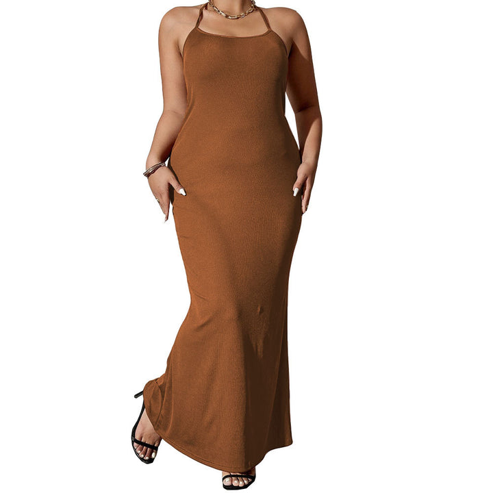 Damen elegantes Maxikleid mit schmalen Trägern und figurschmeichelndem Schnitt Echo Archiv