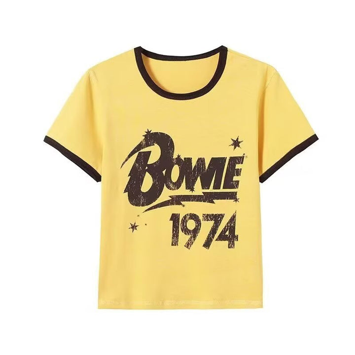 Damen Vintage T-Shirt mit Rundhalsausschnitt Echo Archiv
