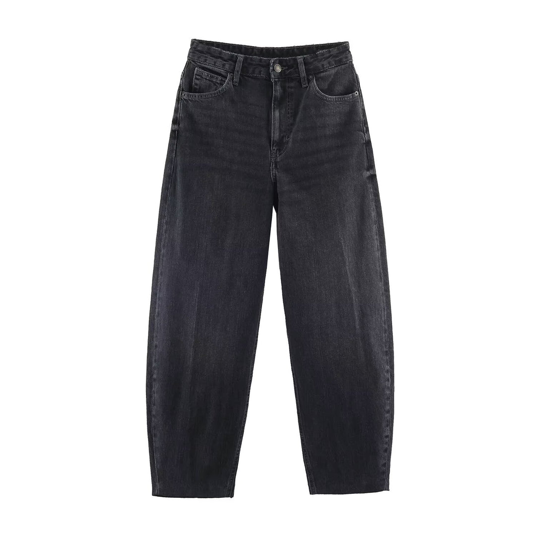 Damen Hochtaillierte Relaxed‑Fit Jeans mit konischem Bein Echo Archiv