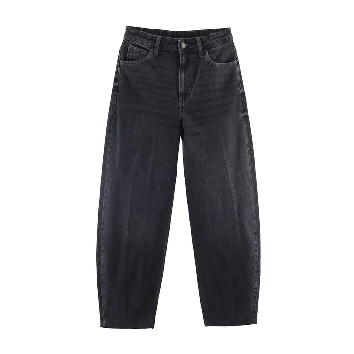 Damen Hochtaillierte Relaxed‑Fit Jeans mit konischem Bein Echo Archiv