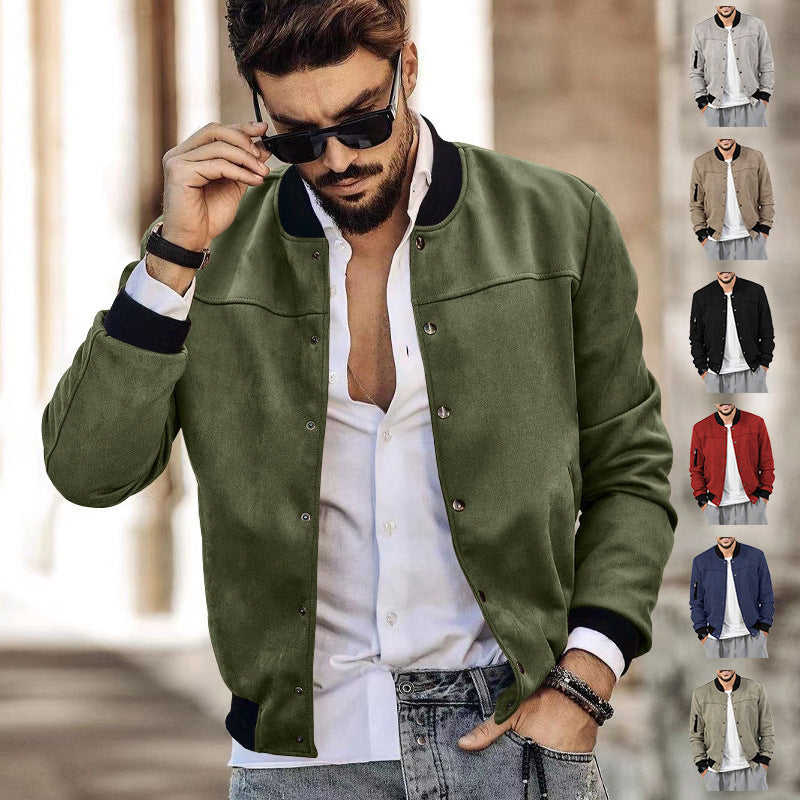 Herren modische Bomberjacke mit praktischen Taschen und elastischen Bündchen Echoarchiv