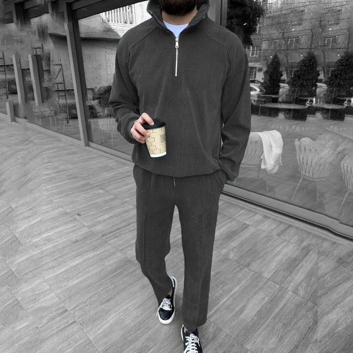 Herren Bequemer Fleece Trainingsanzug Echoarchiv