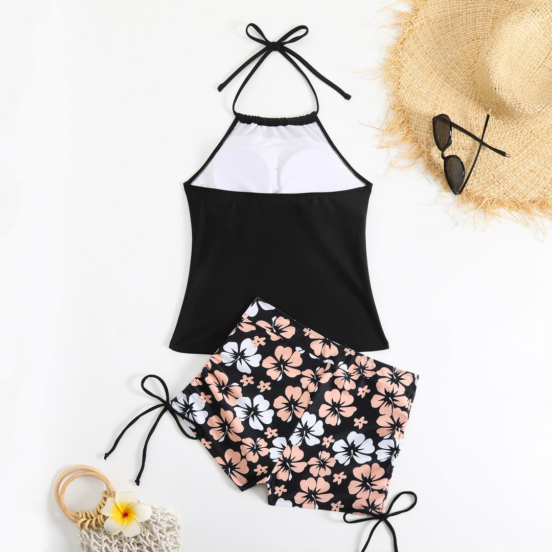 Damen Sportlicher Badeset mit modischen Blumenmuster Echo Archiv