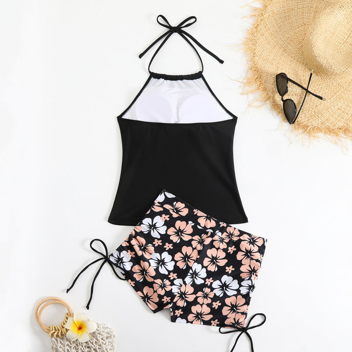 Damen Sportlicher Badeset mit modischen Blumenmuster Echo Archiv