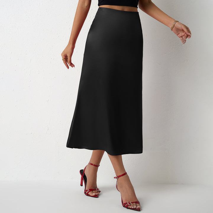 Damen eleganter Midirock aus schimmerndem Stoff mit figurschmeichelndem Schnitt Echo Archiv