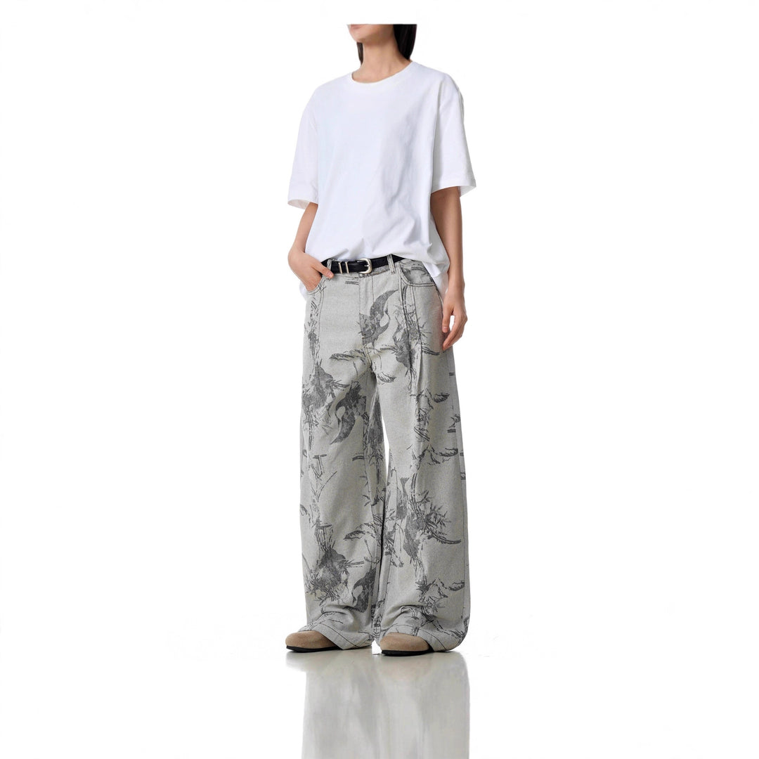 Damen Weitgeschnittene Designer-Jeans Echoarchiv