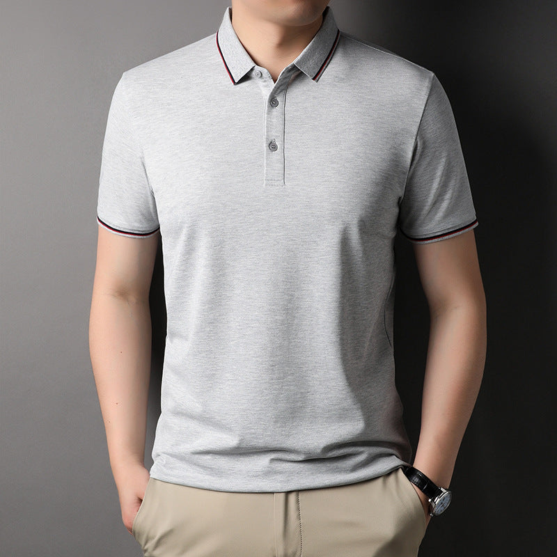 Herren Poloshirt mit atmungsaktivem Piqué-Gewebe und modernen Kontrastakzenten Echoarchiv