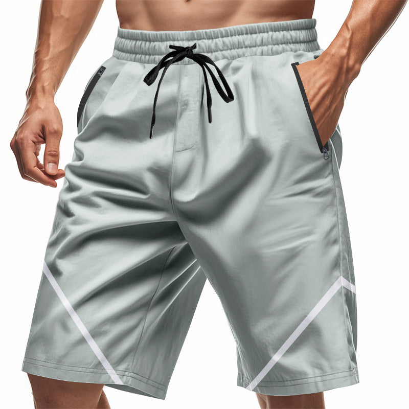 Herren Sportliche Shorts mit elastischem Bund und praktischen Reißverschlusstaschen Echoarchiv