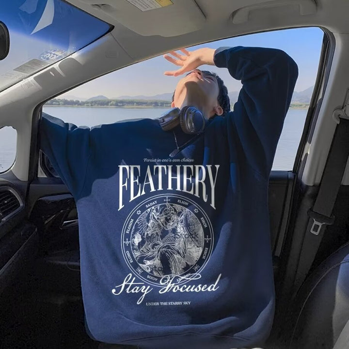 Unisex Lässiger Sweatshirt mit grafischem Druck Echoarchiv