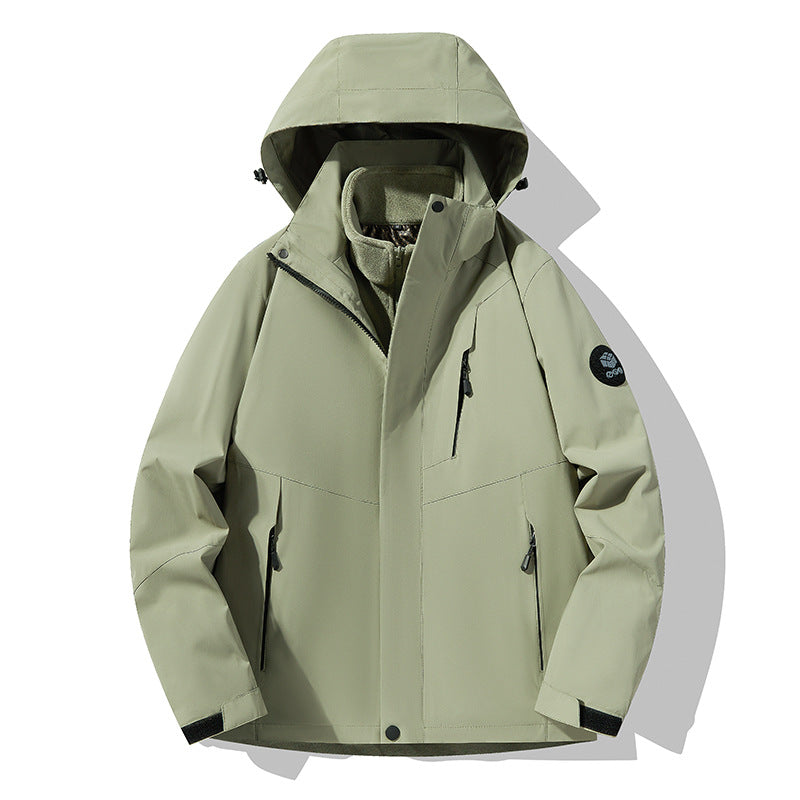 Herren Dreifach kombinierbare Funktionsjacke mit abnehmbarer Steppweste Echoarchiv