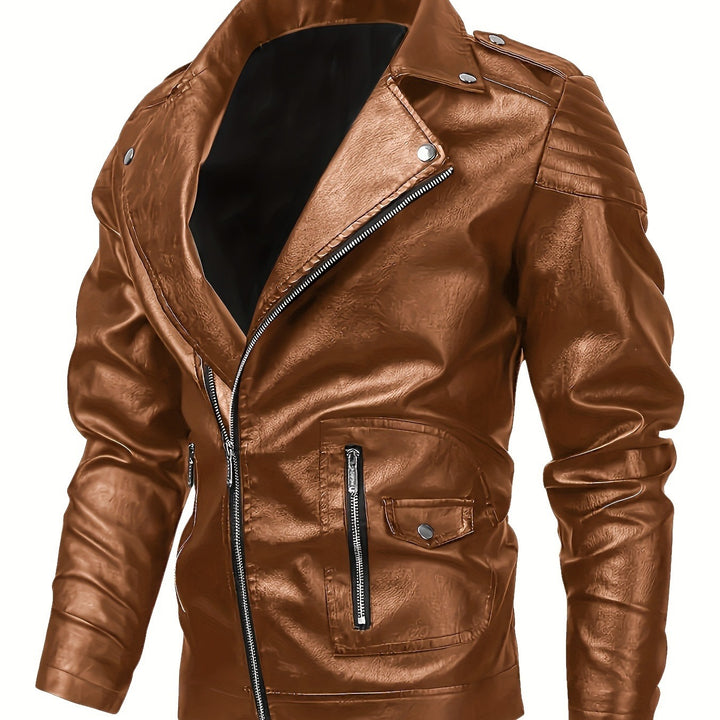 Herren Biker-Lederjacke – Valtoré