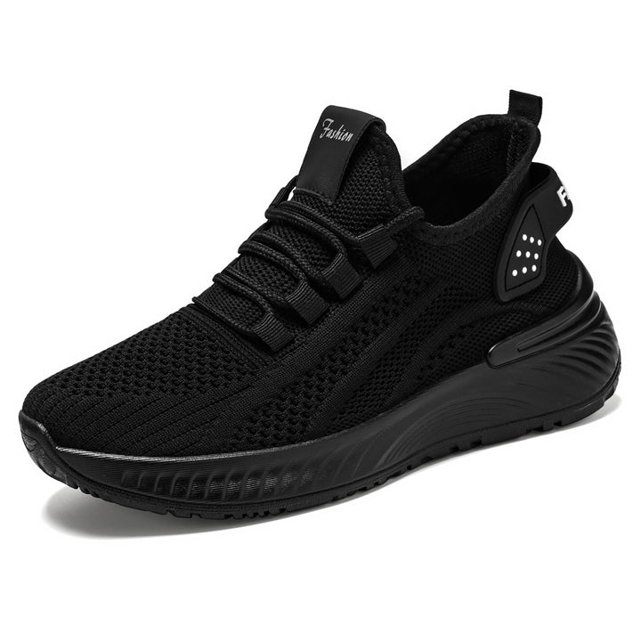 Damen nan atmungsaktiver Strick-Freizeitsneaker mit elastischem Schlupfkragen und gedämpfter Keilsohle Echo Archiv