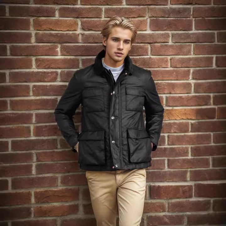 Herren funktionale Utility-Jacke mit praktischen Taschen Echoarchiv