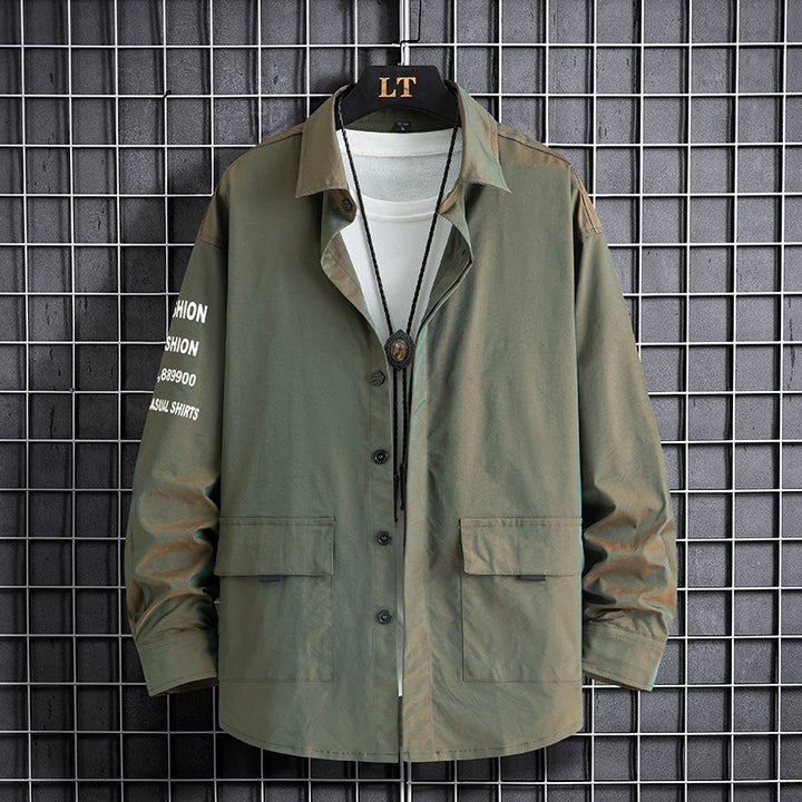 Herren modisches Utility-Overshirt mit praktischen Taschen Echoarchiv