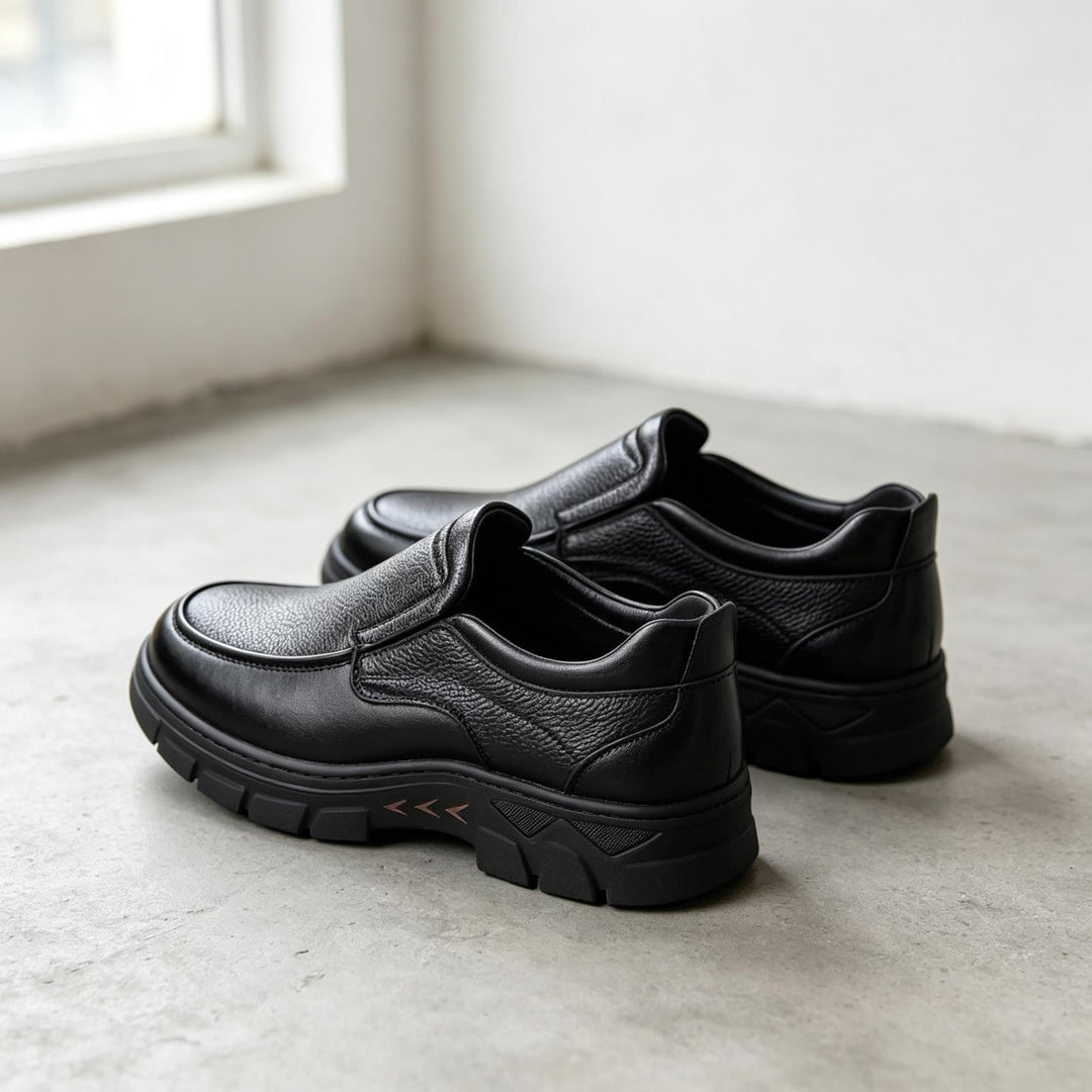 Herren Elegante Slip-On Lederschuhe Echoarchiv