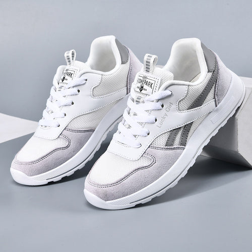 Damen Retro-Sneaker mit Mesh- und Veloursleder-Details Echoarchiv