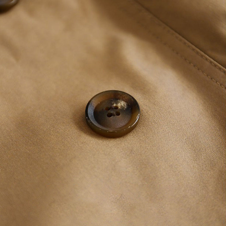 Damen Kurztrenchcoat mit Taillengürtel und Schulterklappen Echo Archiv