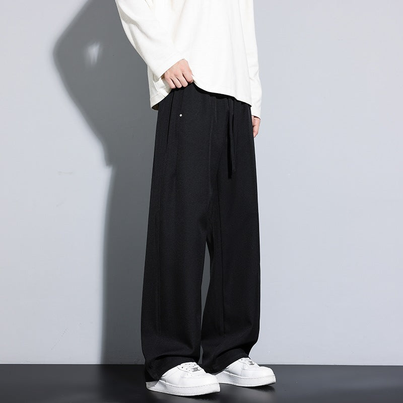 Damen Weite Palazzo‑Hose mit hohem Elastbund & Kordelzug Echoarchiv