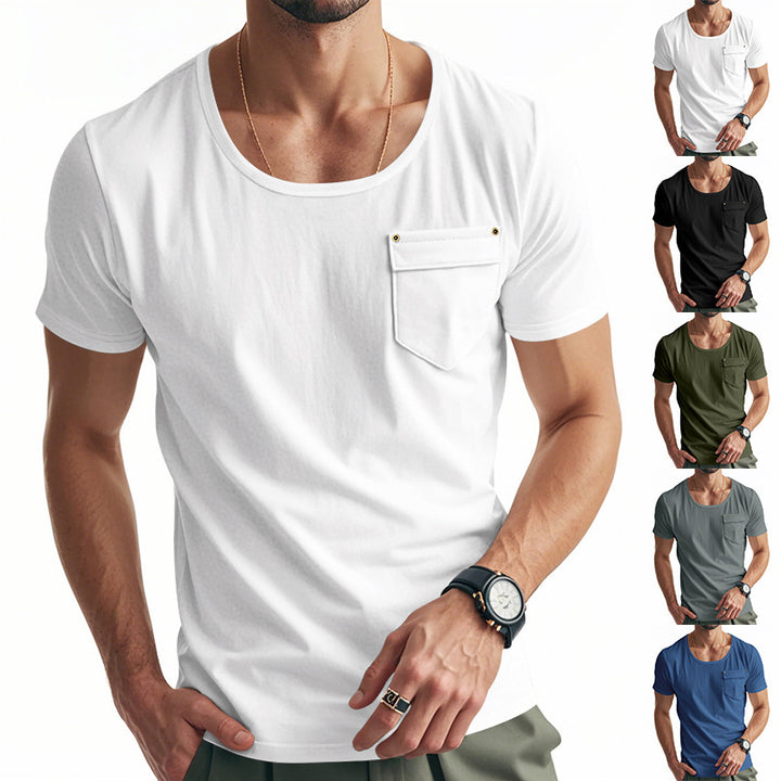 Herren Atmungsaktives T-Shirt mit praktischem Brusttasche Echoarchiv