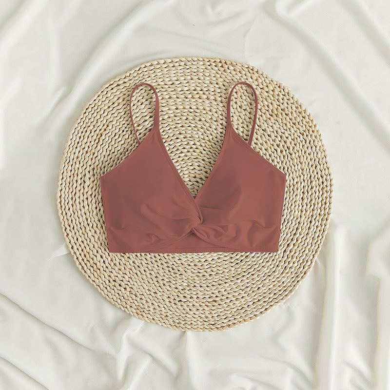 Damen sommerlicher Bralette-Bikinioberteil mit eleganter Twist-Detail Echo Archiv