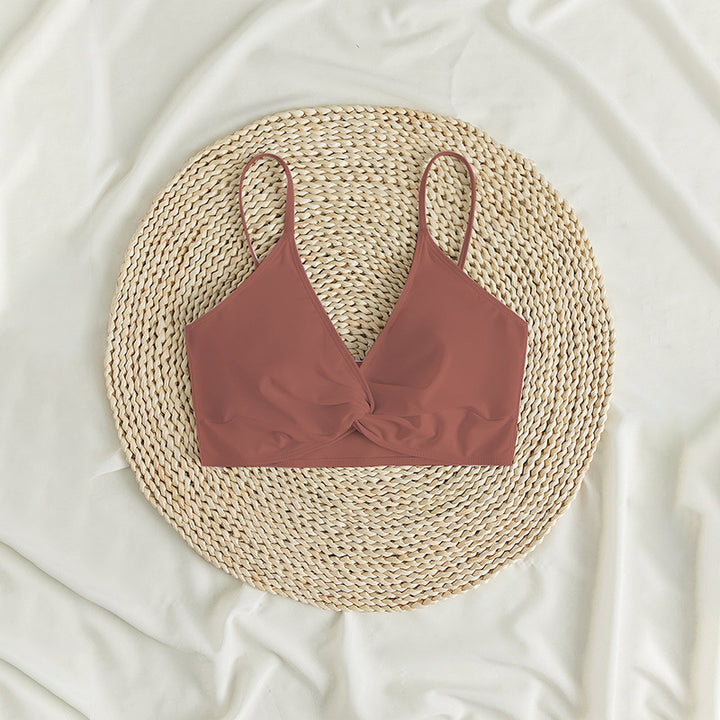 Damen sommerlicher Bralette-Bikinioberteil mit eleganter Twist-Detail Echo Archiv