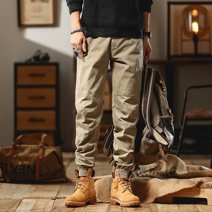 Herren Cargo-Joggerhose mit Knieeinsatz, Multifachtaschen und elastischem Saum Echo Archiv