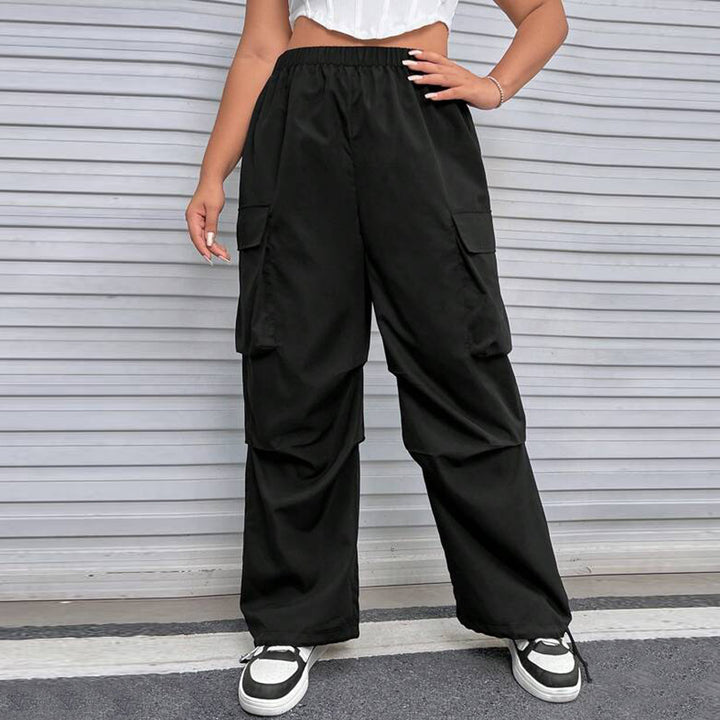 Damen Cargohose mit seitlichen Taschen und elastischem Bund Echo Archiv