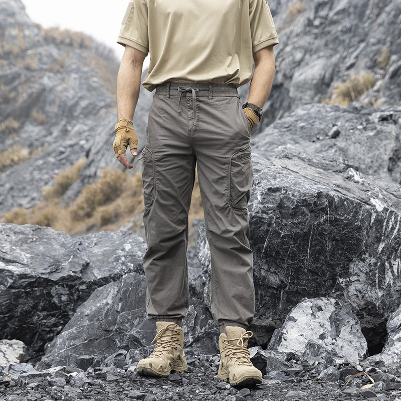 Herren Leichte Trekking‑Cargohose im Joggercut mit elastischem Knöchelabschluss und multifunktionalen Seitenklapptaschen Echo Archiv