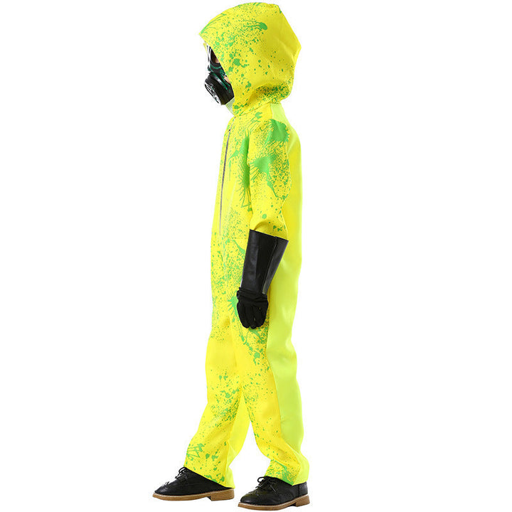 Unisex Sicherheitsanzug mit Kapuze und Gasmaske Echo Archiv