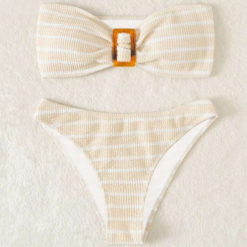 Damen Bandeau-Bikini-Set mit elegantem Schleifendetail Echo Archiv