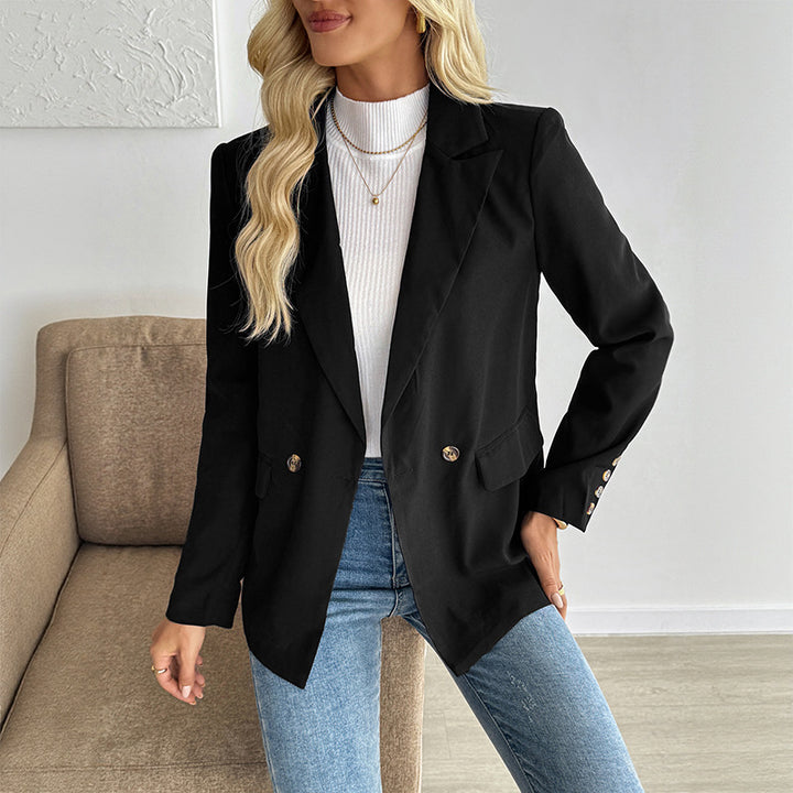 Damen Eleganter Blazer mit Knopfdetails und ausgefallenem Schnitt Echo Archiv