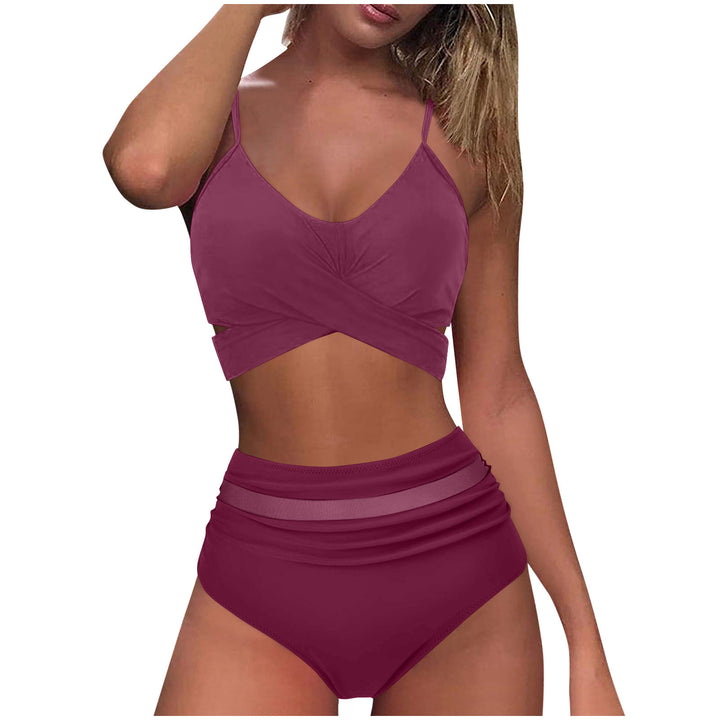 Damen High-Waist Bikini Set mit modischem Wickel-Oberteil Echo Archiv
