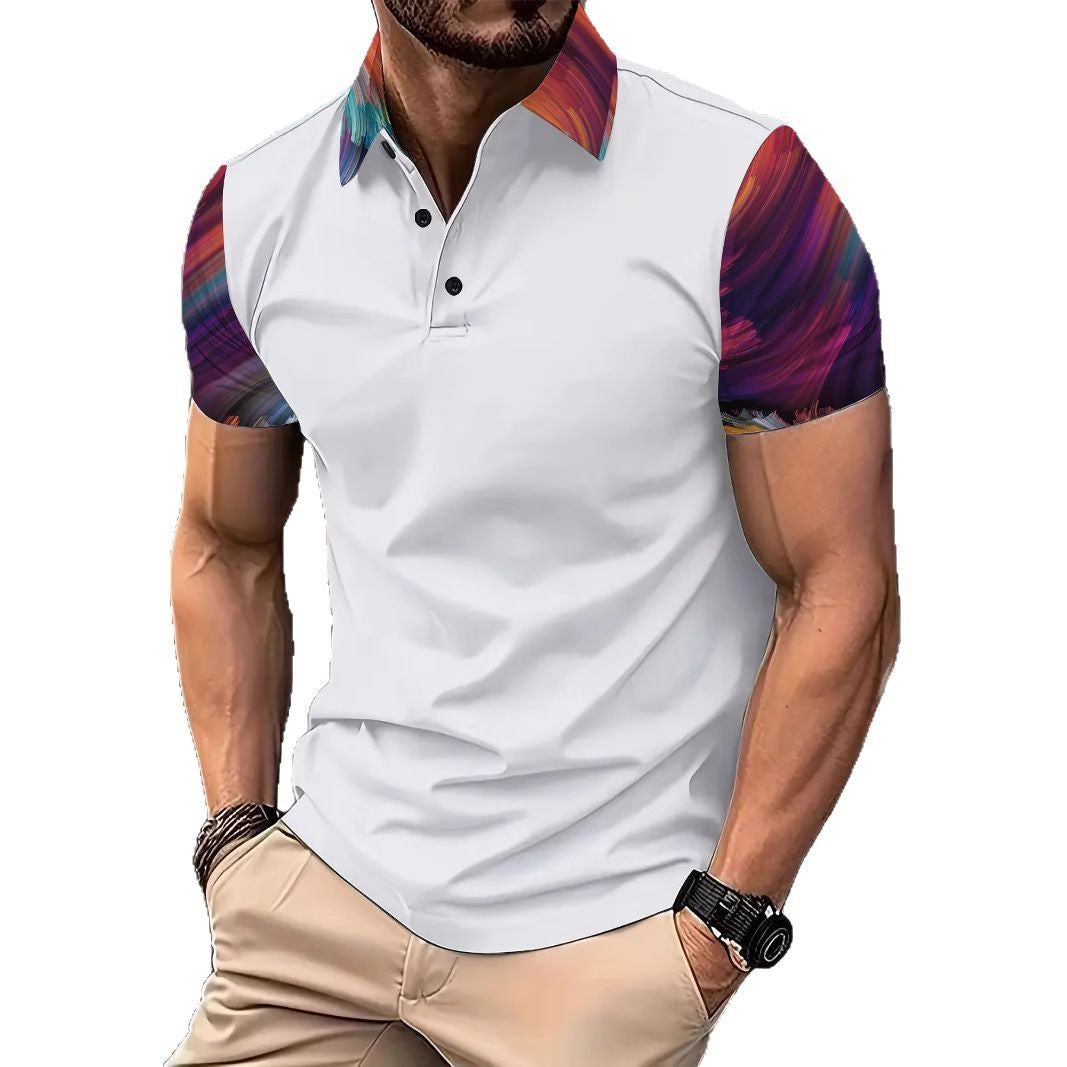 Herren Poloshirt mit einzigartigem Grafikdesign Echoarchiv
