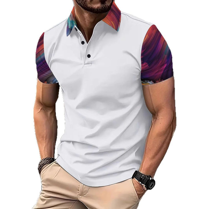 Herren Poloshirt mit einzigartigem Grafikdesign Echoarchiv