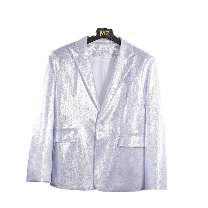 Herren schimmernder Blazer mit luxuriösem Obermaterial und klassischem Schnitt Echoarchiv