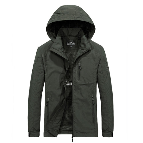Herren Multifunktionale Outdoorjacke mit verstellbarer Kapuze Echo Archiv