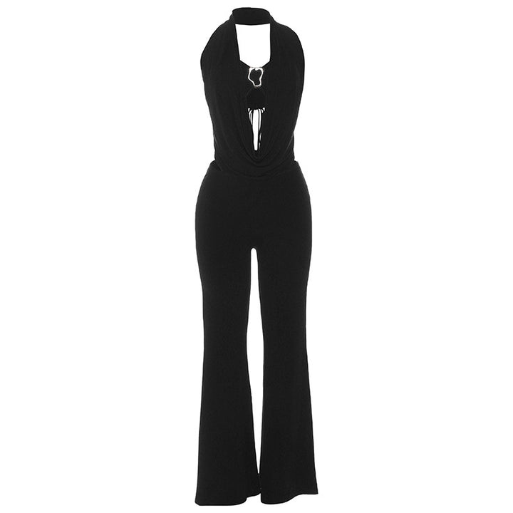 Damen Eleganter und figurbetonter Jumpsuit mit einzigartigem Ausschnitt Echo Archiv