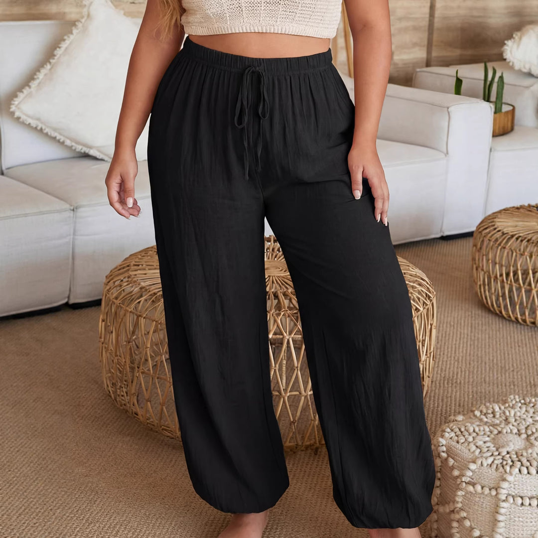 Damen luftige Freizeithose mit elastischem Bund Echo Archiv