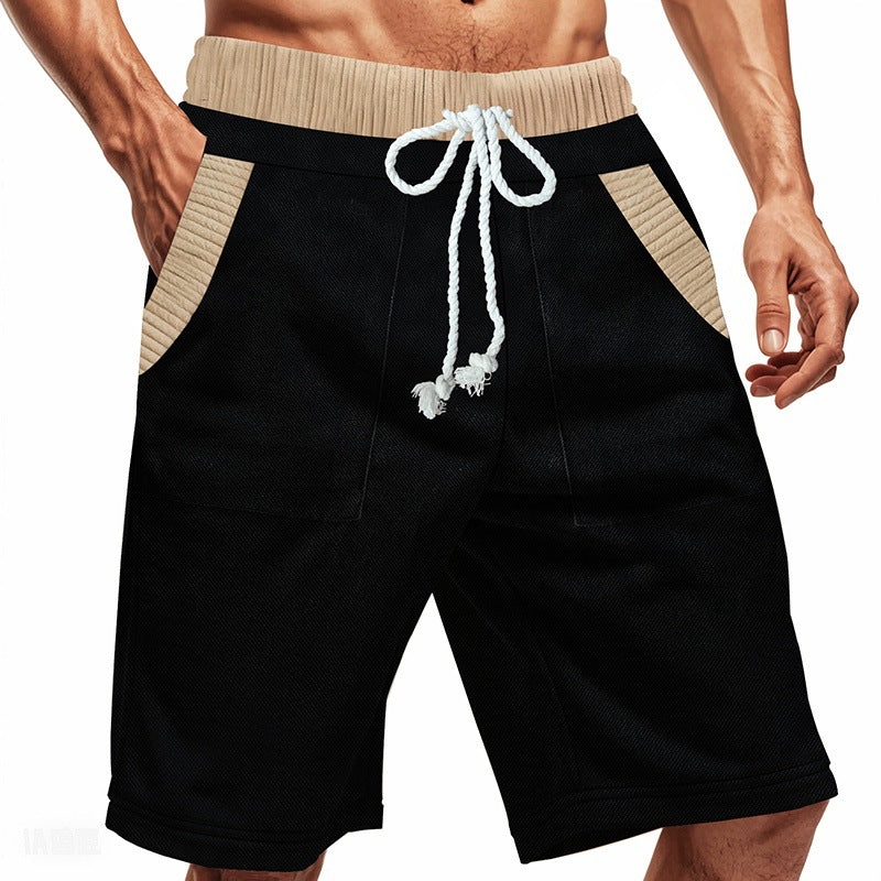 Herren lockere Shorts im strukturierten Design mit seitlichen Taschen Echoarchiv