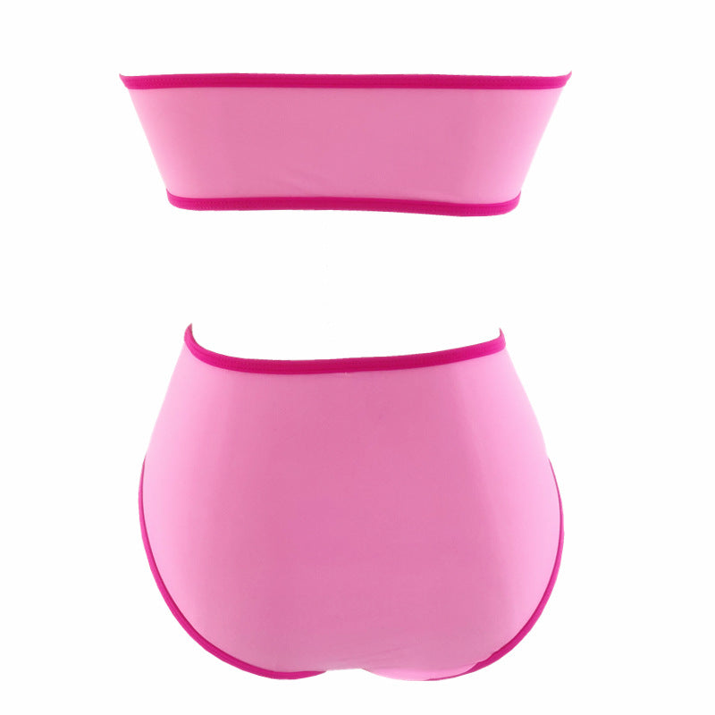 Damen Bandeau-Bikini mit hohem Bund und eleganten Akzenten Echo Archiv