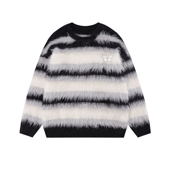 Damen Modischer Strickpullover mit tierischem Motiv Echoarchiv