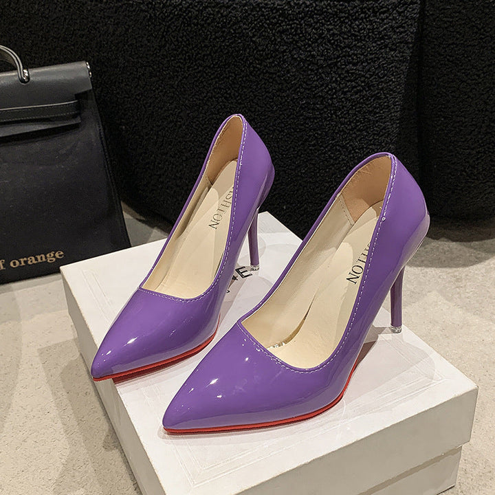Damen Elegante High Heels mit spitz zulaufender Vorderkappe und transparentem Absatz Echoarchiv