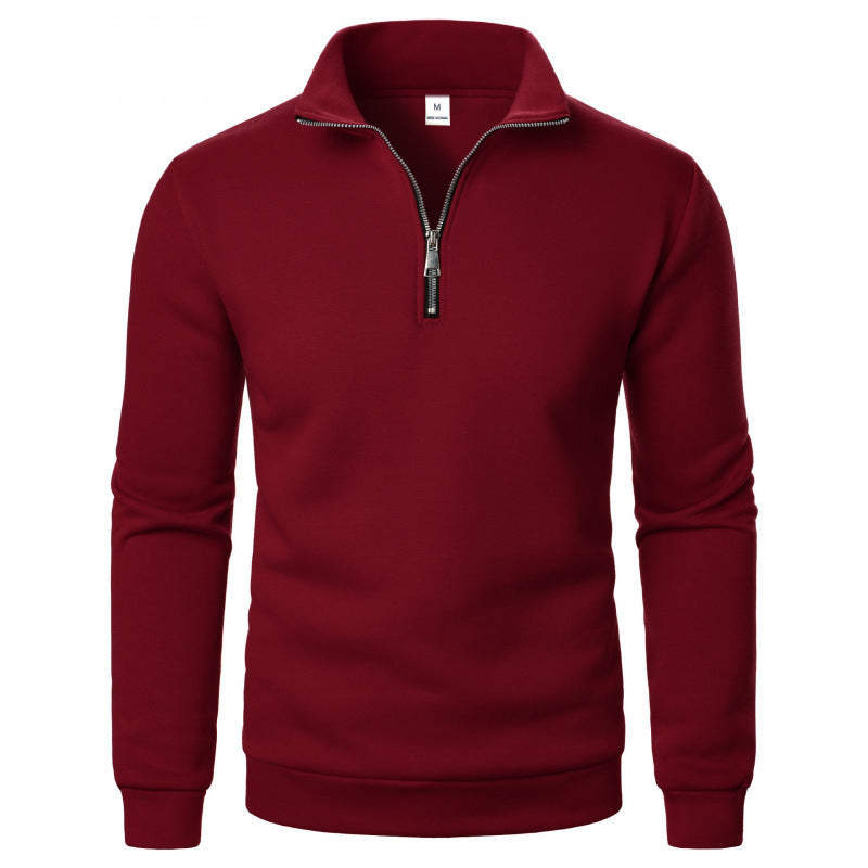 Herren Sportlicher Sweatpullover mit Stehkragen Echoarchiv
