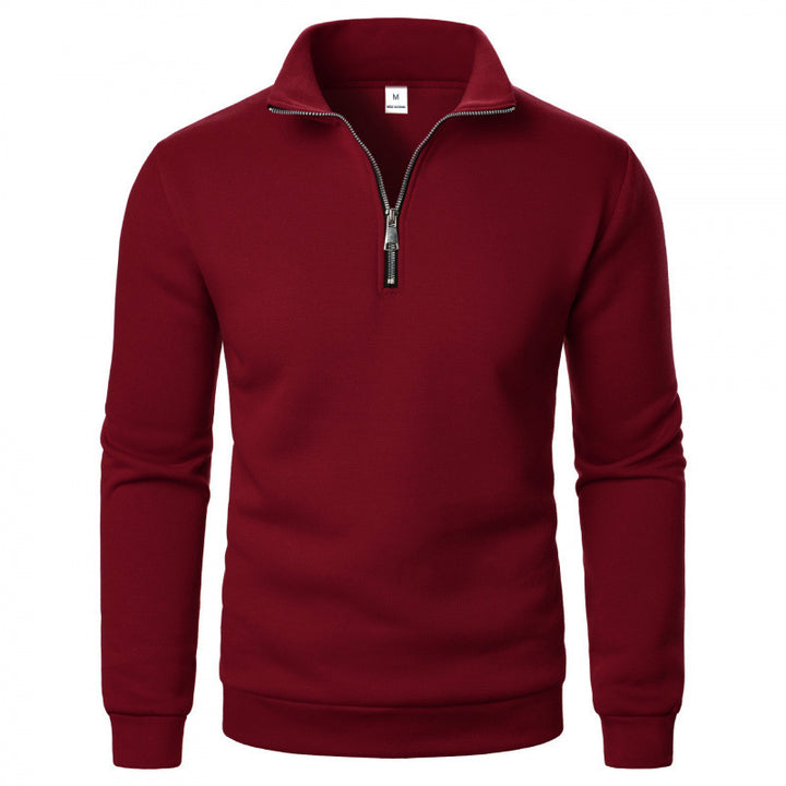 Herren Sportlicher Sweatpullover mit Stehkragen Echoarchiv