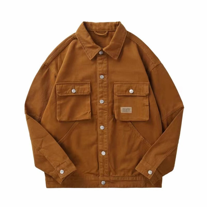 Herren Lässige Utility-Jacke mit praktischen Taschen Echoarchiv