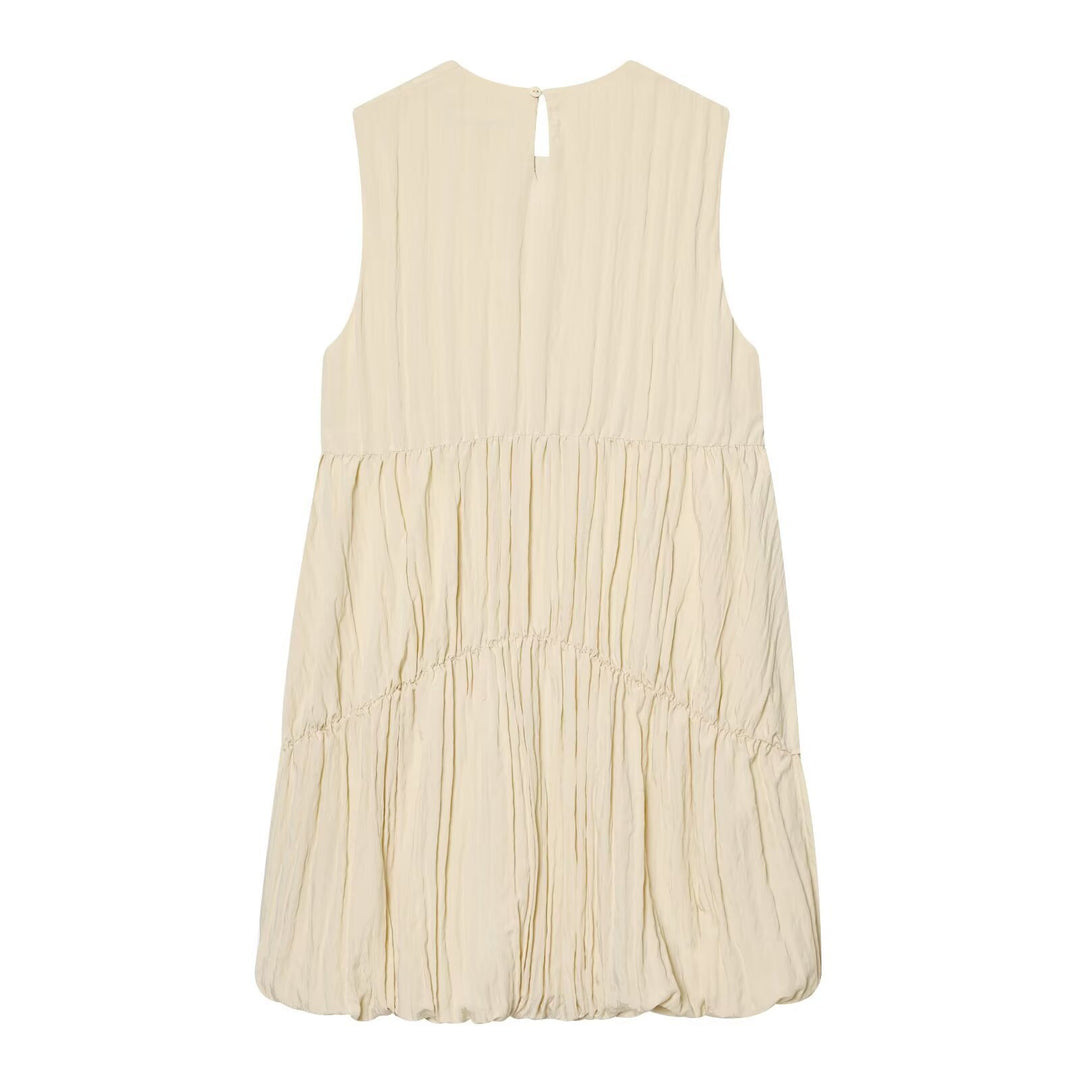 Damen luftiges Maxikleid mit plissierten Details und schmeichelndem Schnitt Echo Archiv